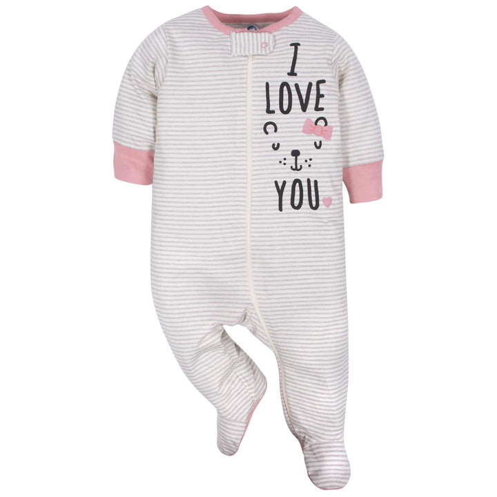 Baby Girls Bear Sleep 'N Play-Gerber Childrenswear