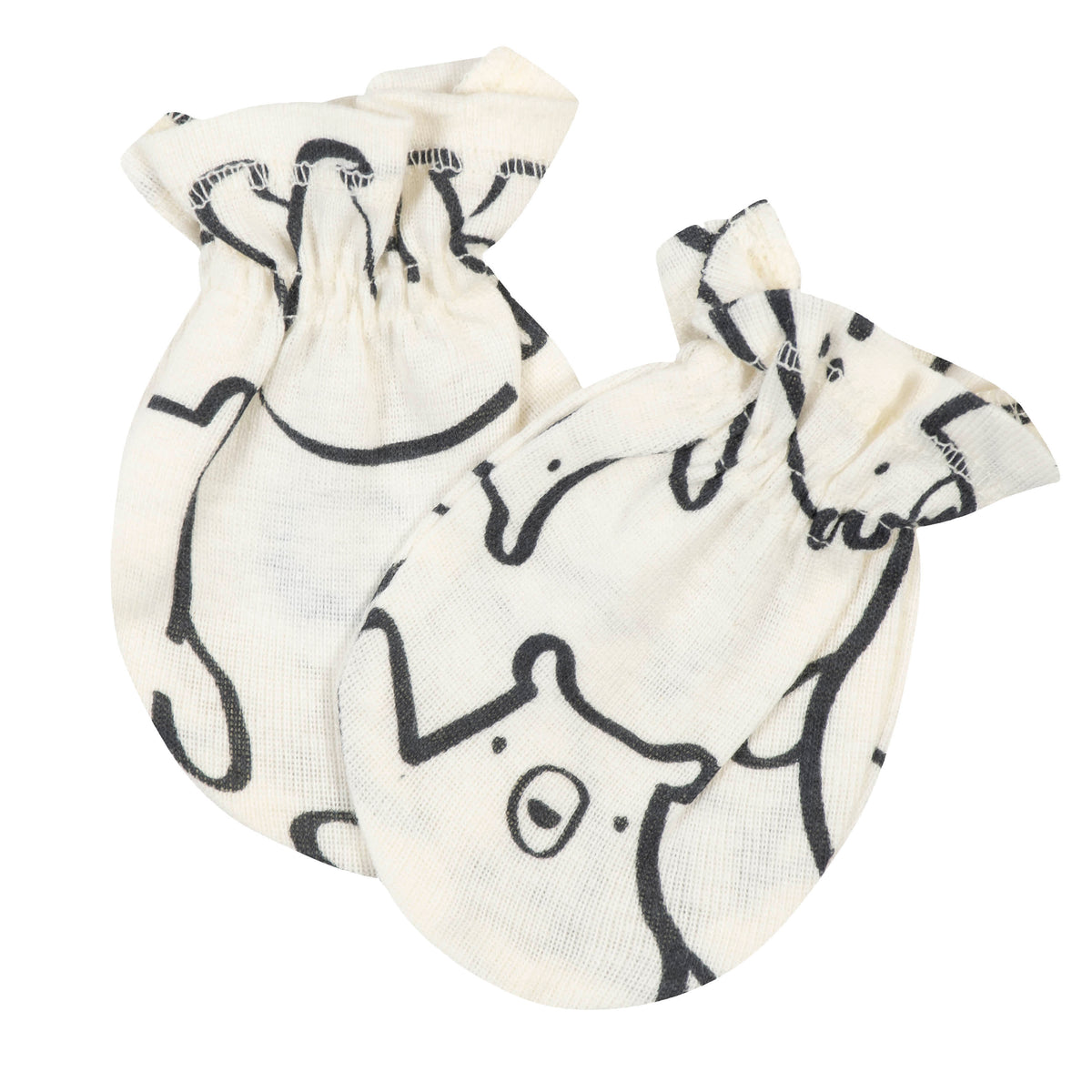 3-Pack Baby Boys Bear No Scratch Mittens