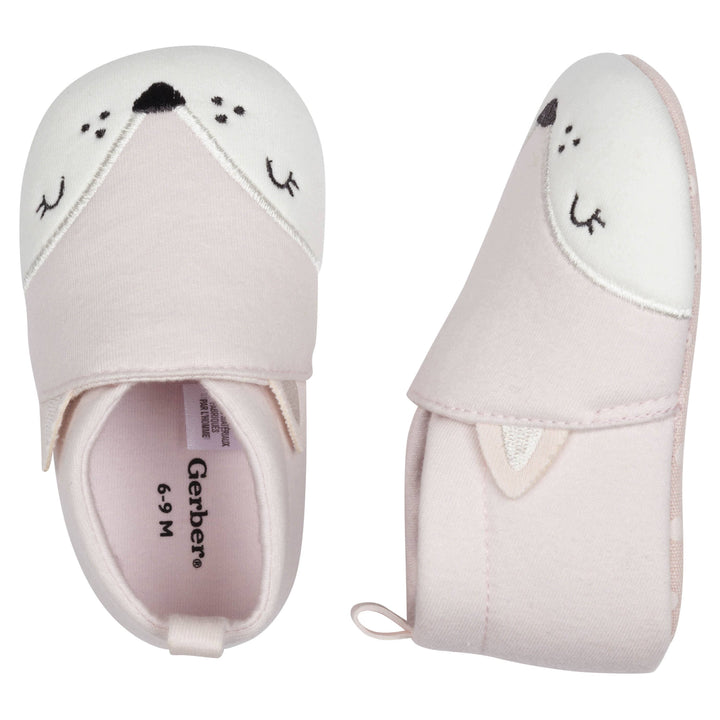 Baby Girls Kitty Jersey Shoes-Gerber Childrenswear