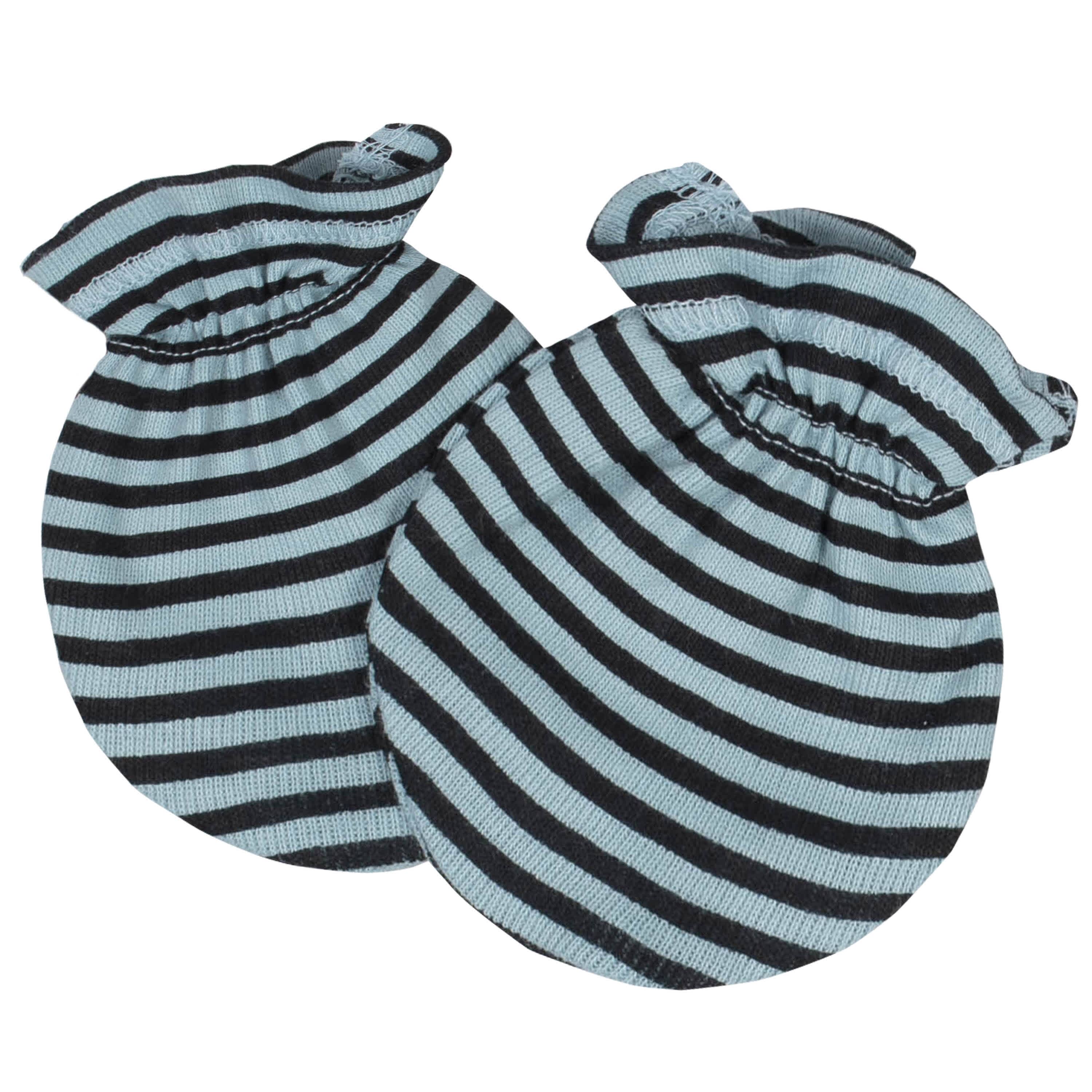 8-Piece Baby Boys Jungle Caps & Mittens Set-Gerber Childrenswear