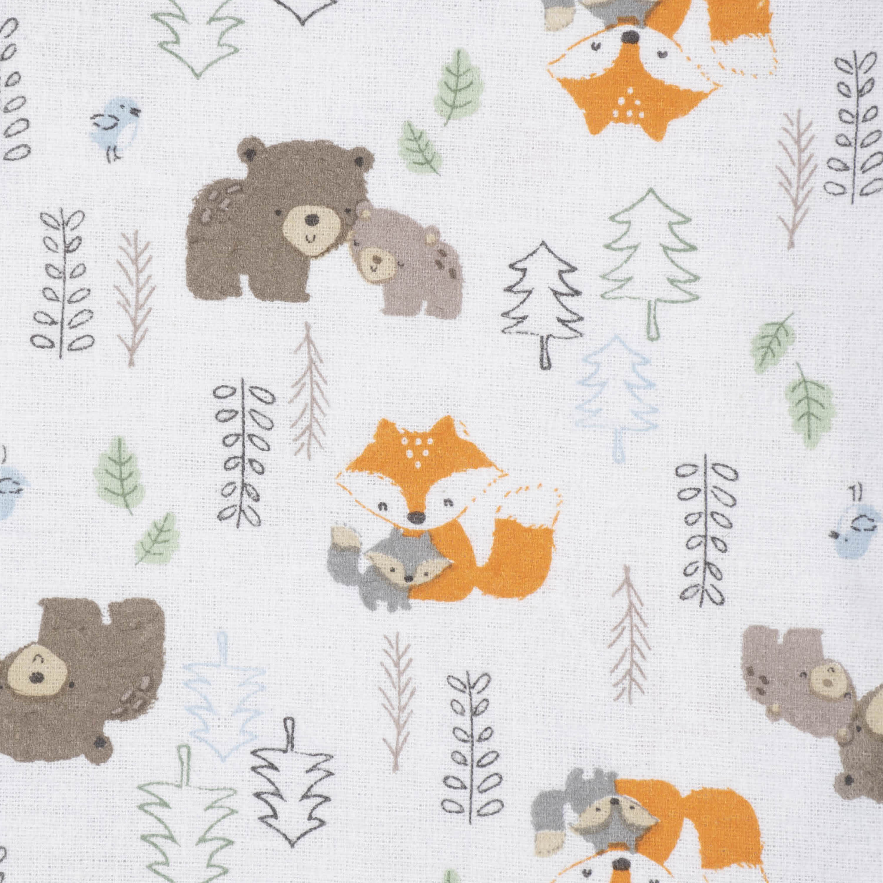 5-Pack Baby Boys Woodland Flannel Receiving Blankets-Gerber Childrenswear