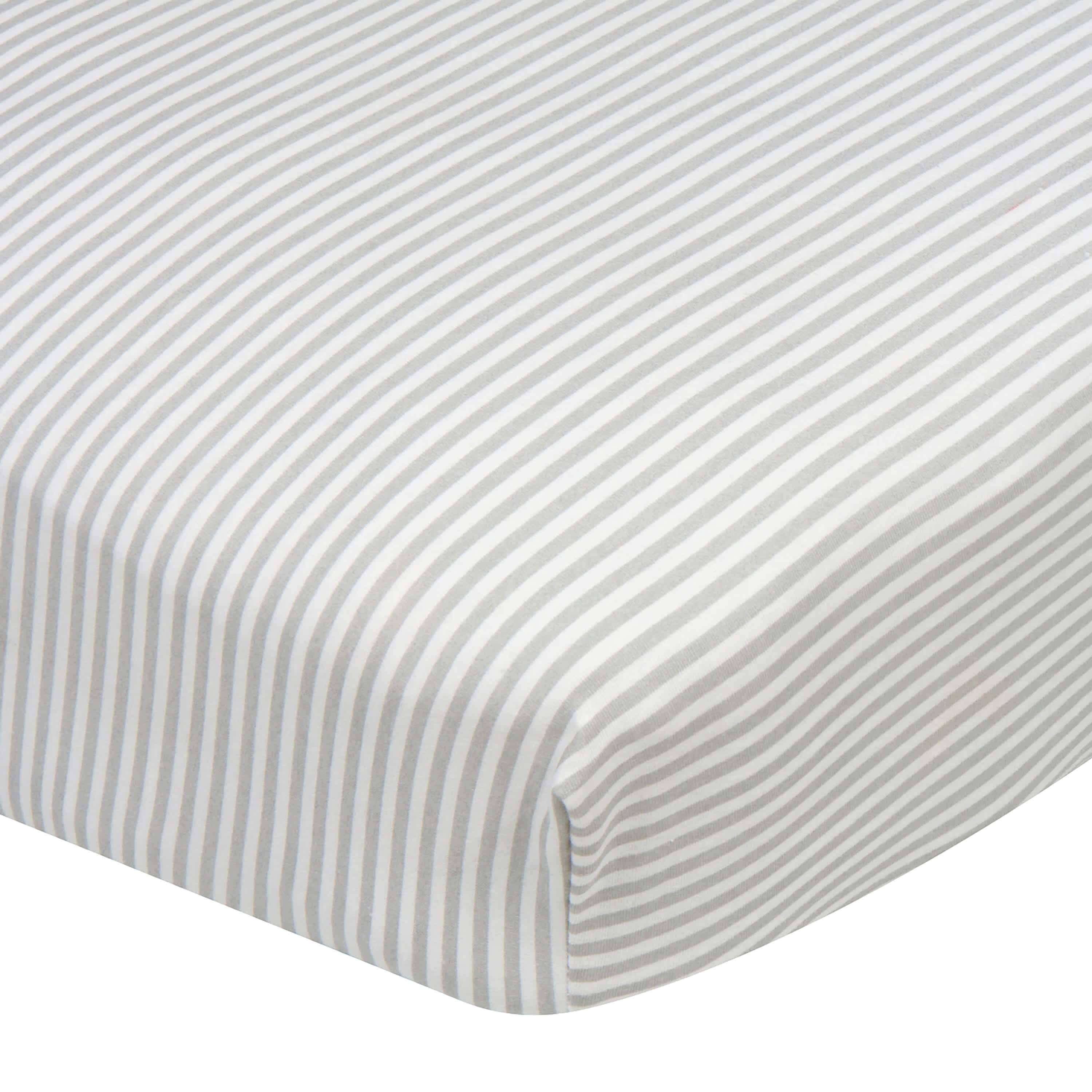 Boys Stripes Fitted Crib Sheet-Gerber Childrenswear