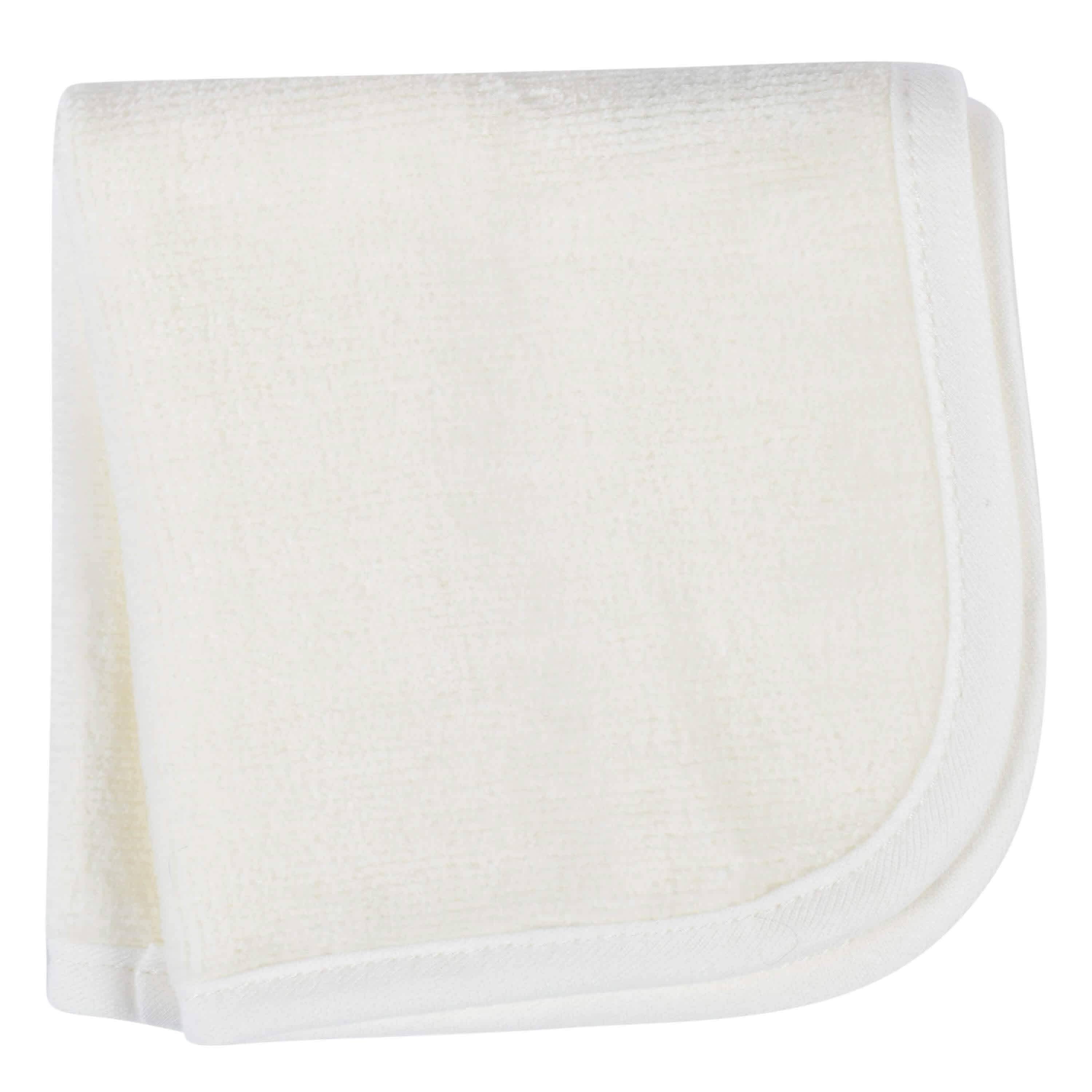 Embroidered 4-Piece Neutral Striped Gray Hooded Towel & Washcloths Set-Gerber Childrenswear