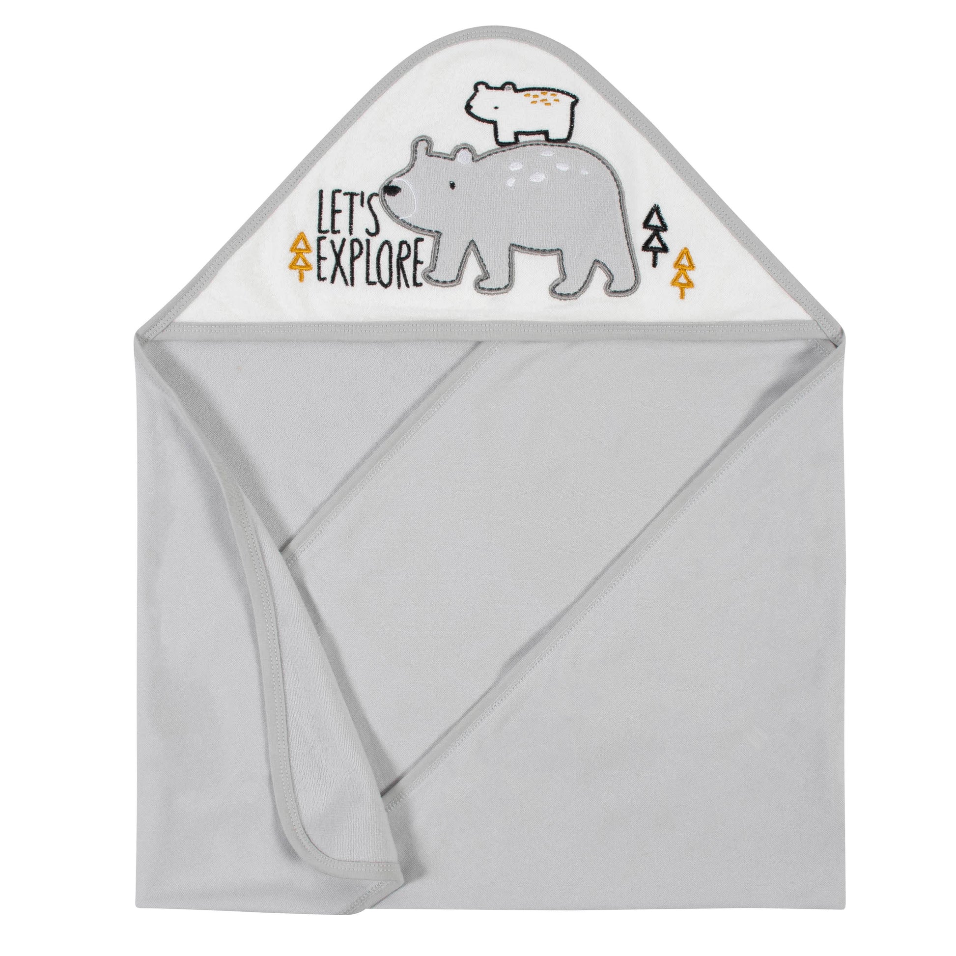 2-Pack Boys Bear Hooded Towels-Gerber Childrenswear