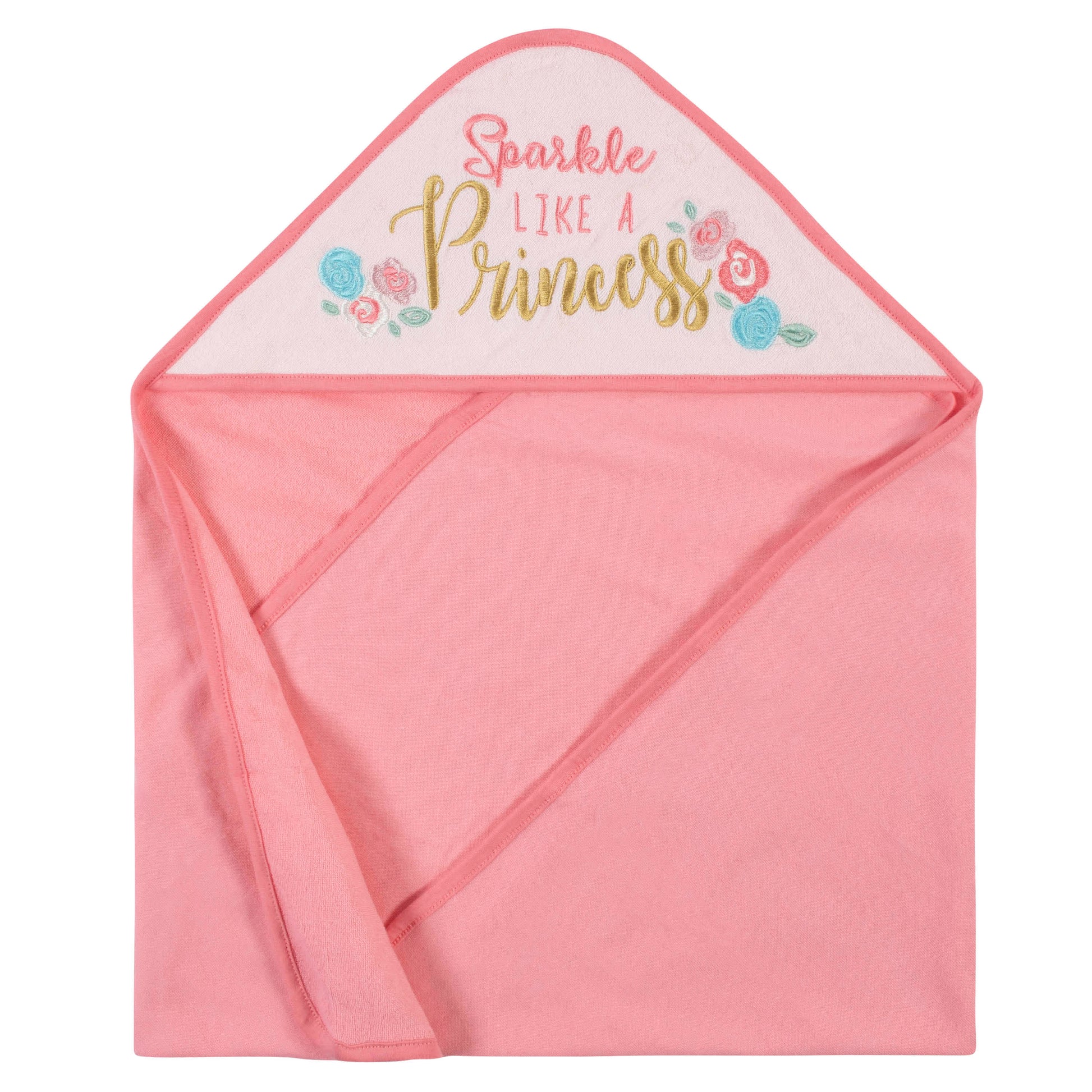 12-Piece Baby Girls Princess Hooded Towels & Washcloths Set-Gerber Childrenswear