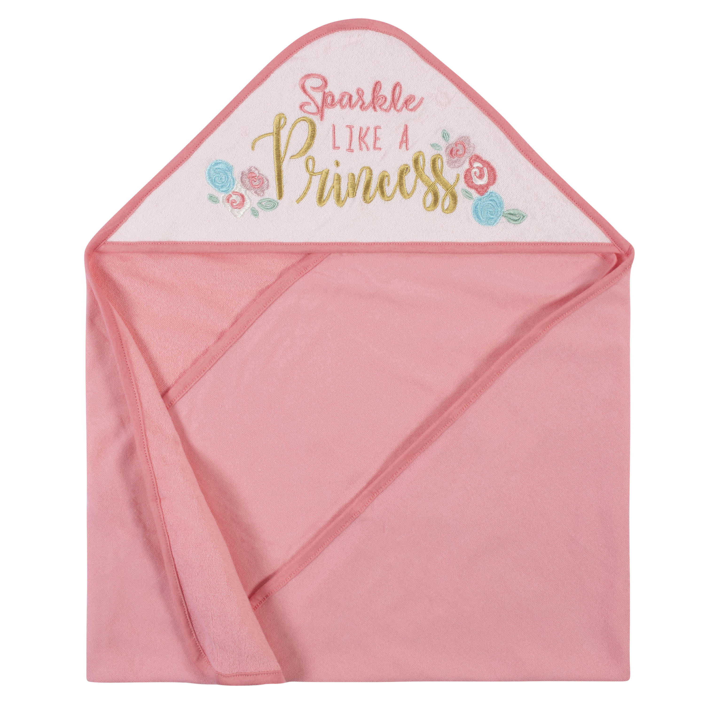 12-Piece Baby Girls Princess Hooded Towels & Washcloths Set-Gerber Childrenswear