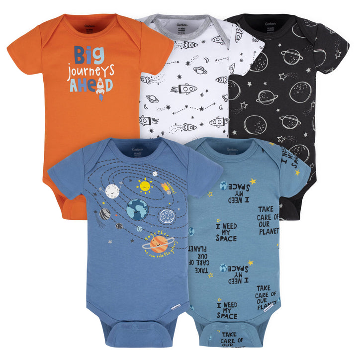 5-Pack Baby Boys Space Onesies® Bodysuits