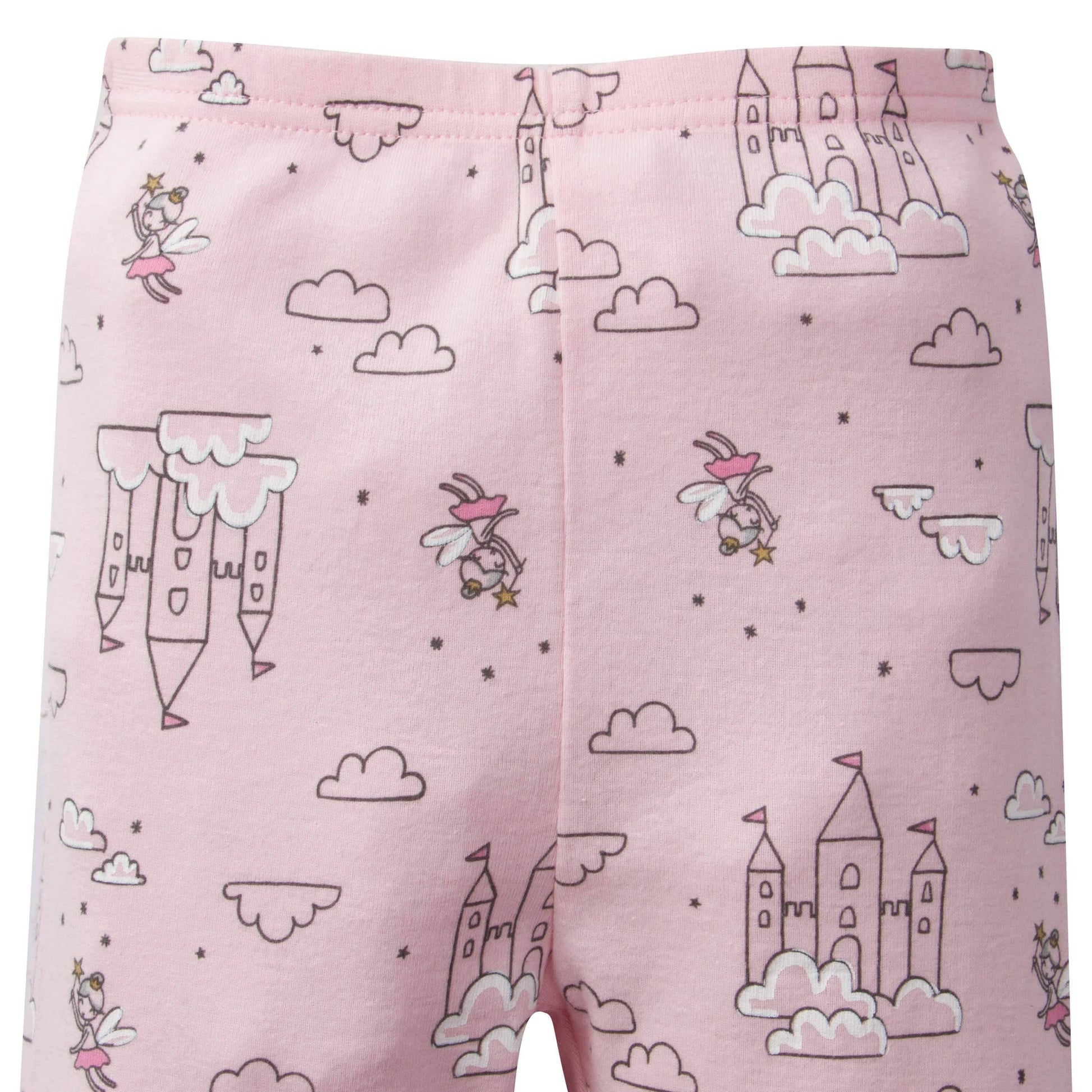 4-Piece Infant & Toddler Girls Castle Snug Fit Cotton Pajamas-Gerber Childrenswear