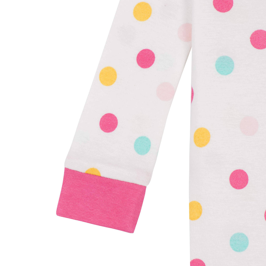 2-Pack Baby & Toddler Girls Cats Snug Fit Footed Cotton Pajamas-Gerber Childrenswear