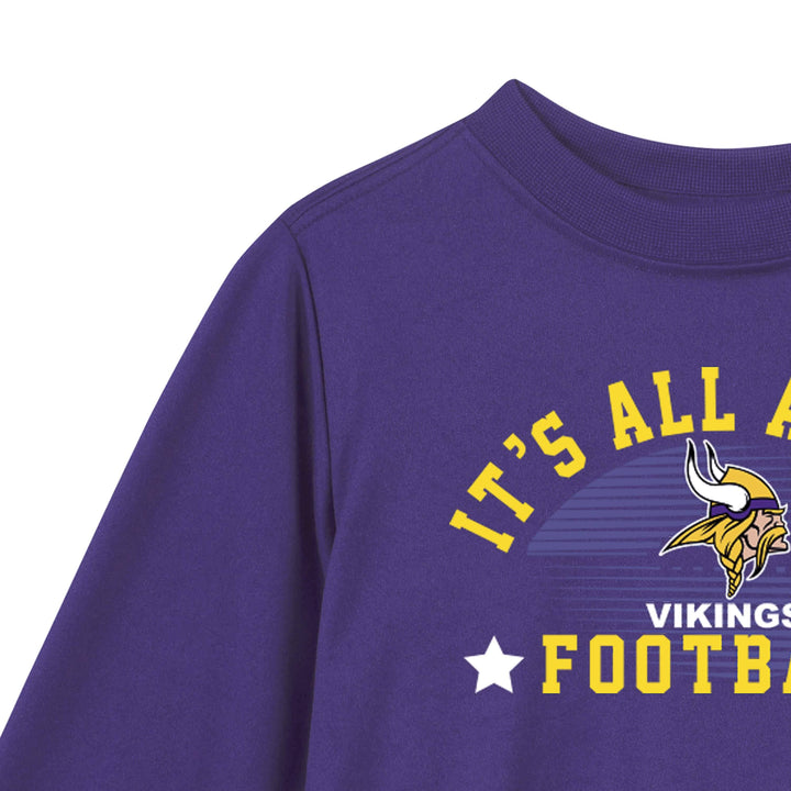 Minnesota Vikings Baby & Toddler Boys Long Sleeve Tee Shirt-Gerber Childrenswear