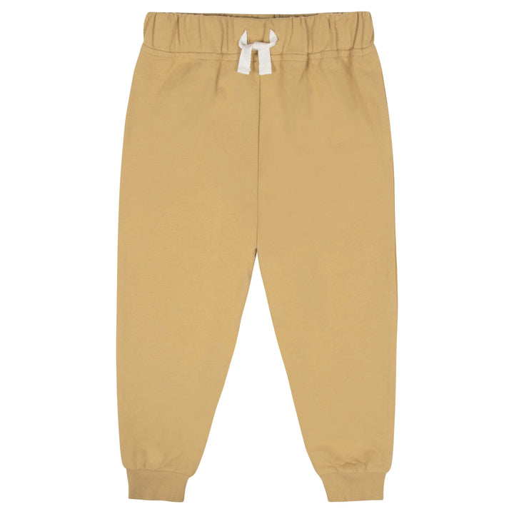 2-Piece Infant & Toddler Boys Mustard French Terry Pullover & Jogger Set