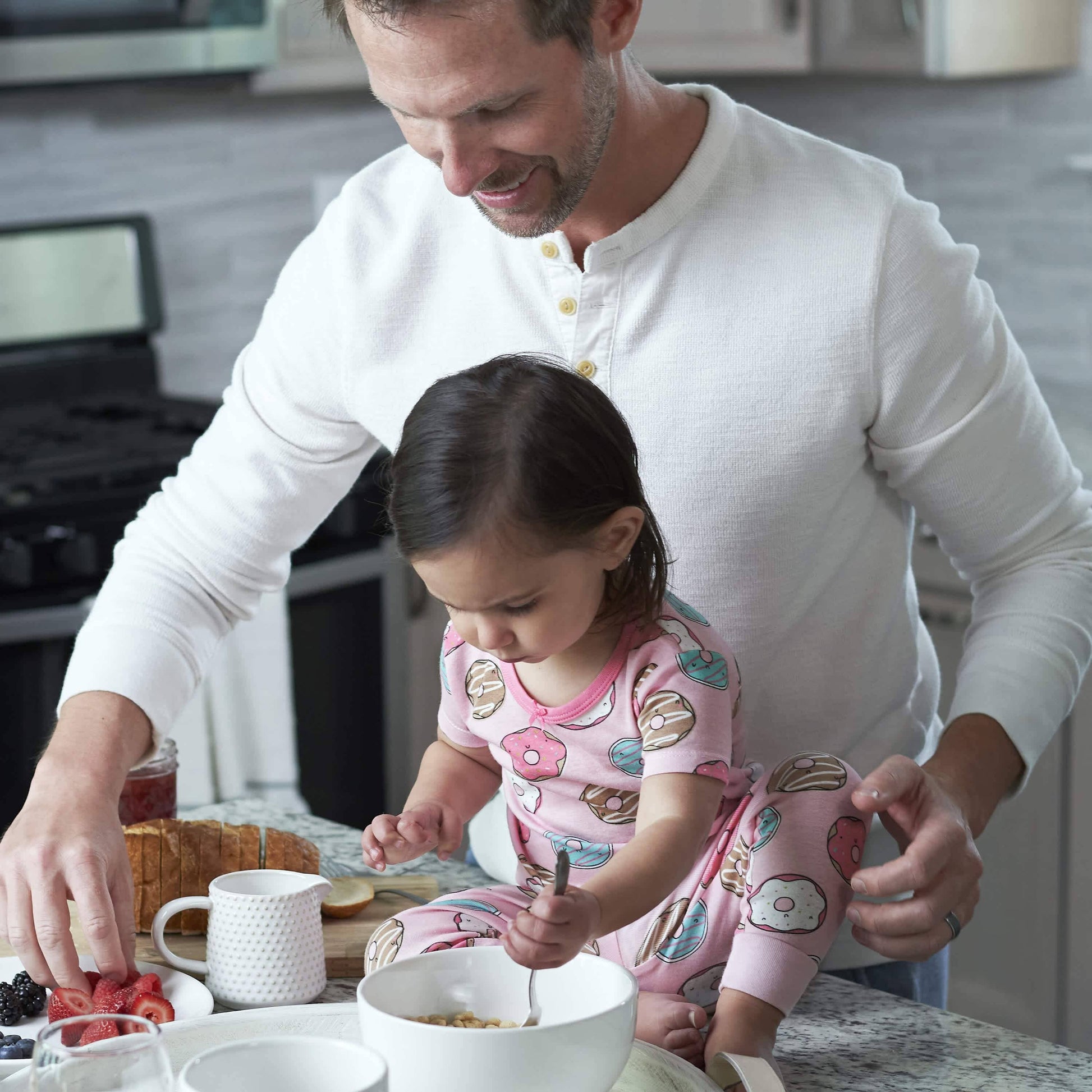 4-Piece Baby & Toddler Donuts Snug Fit Cotton Pajamas-Gerber Childrenswear