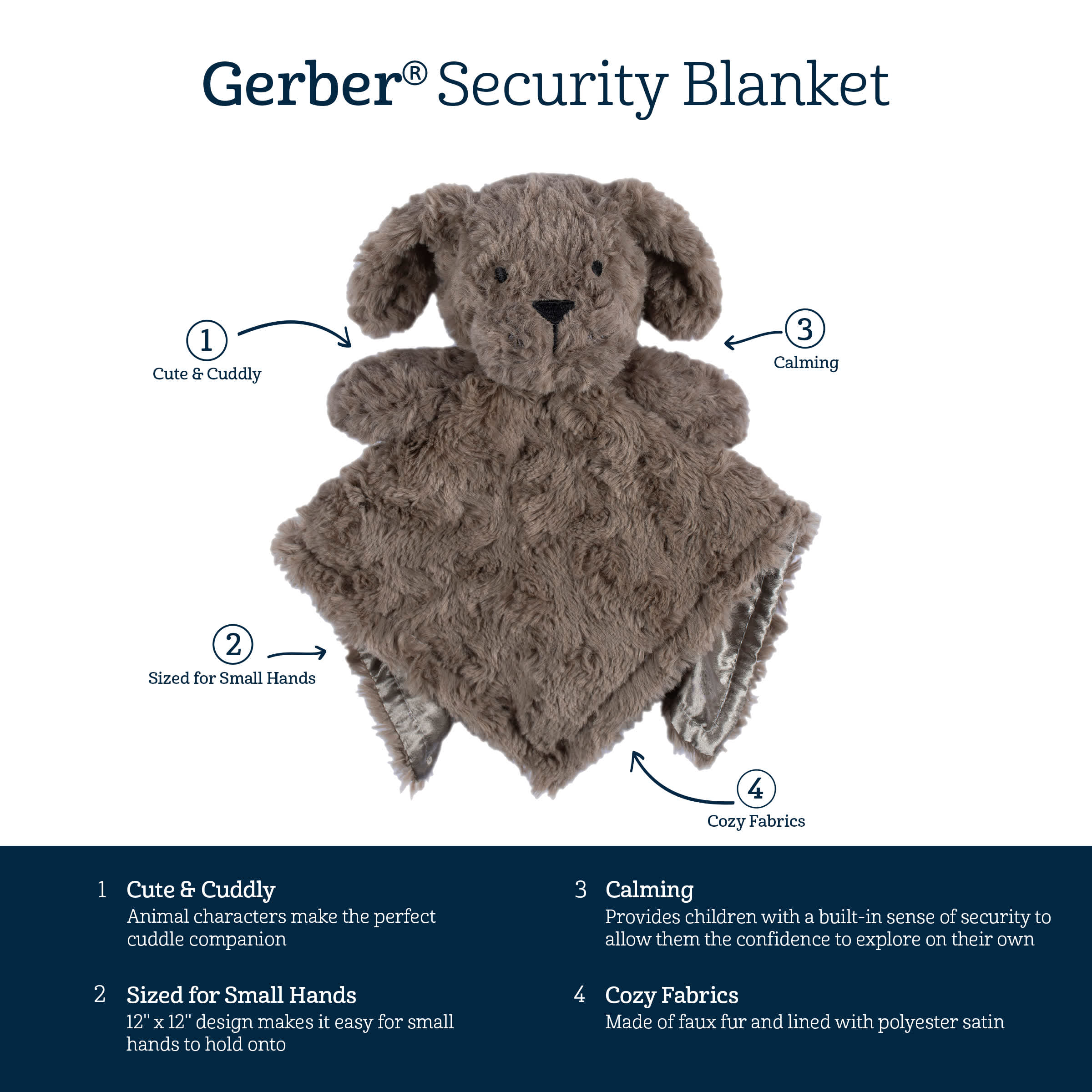 Baby Boys Puppy Security Blanket