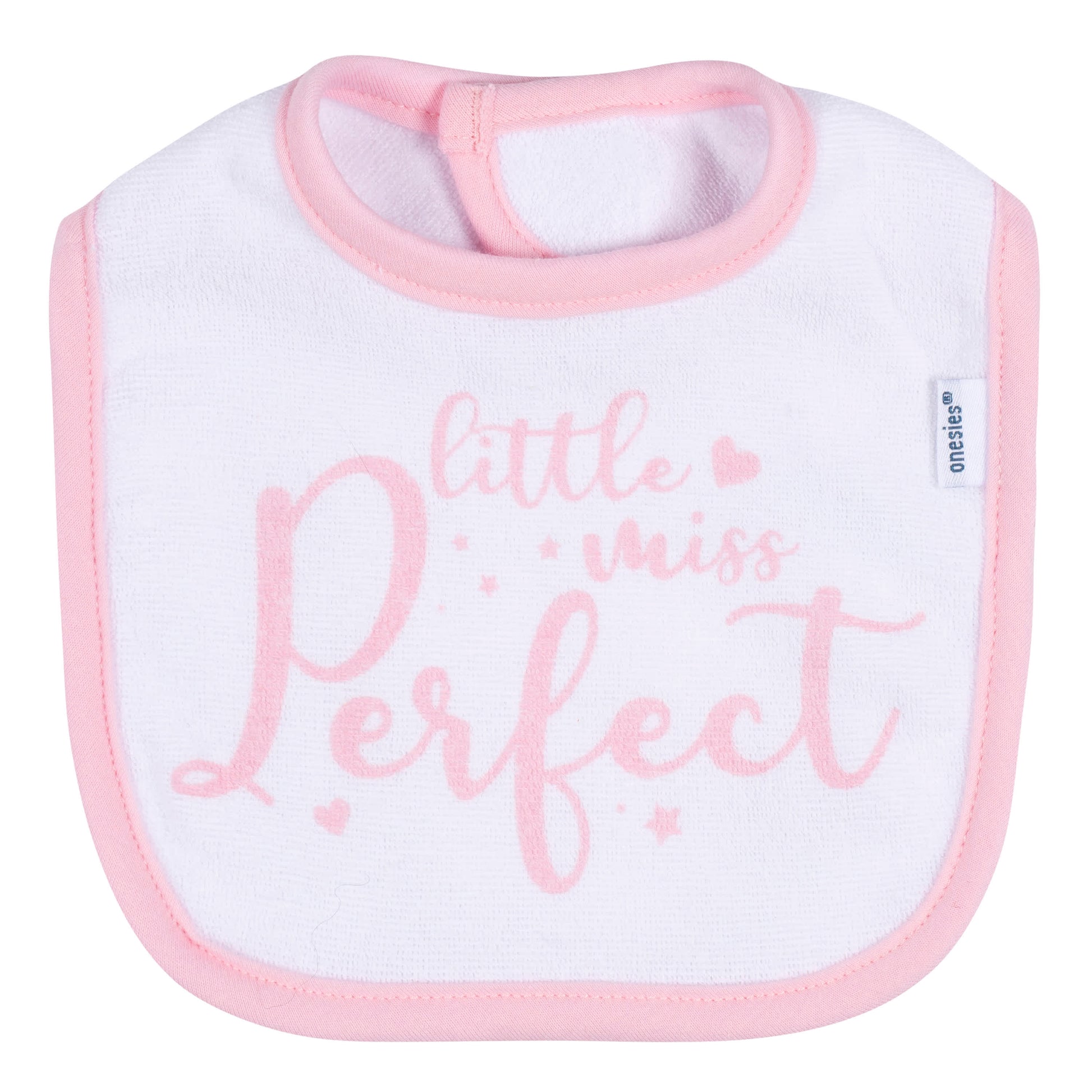 2-Pack Baby Girls Stars Dribbler Bibs