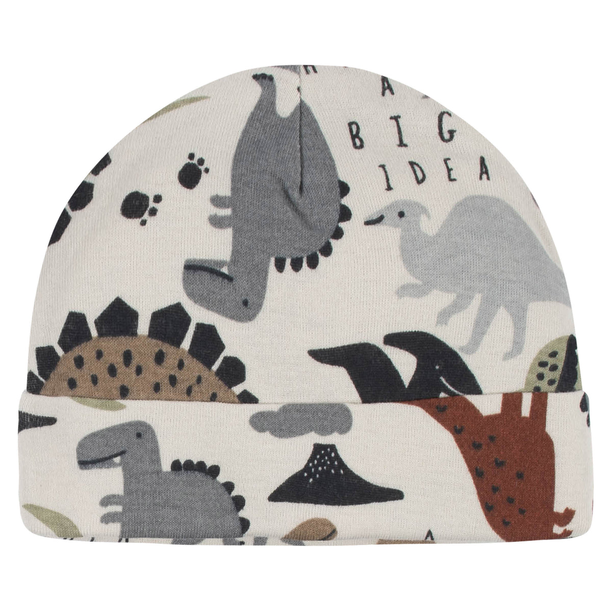 8-Piece Baby Boys Dino Caps & Mittens Set-Gerber Childrenswear