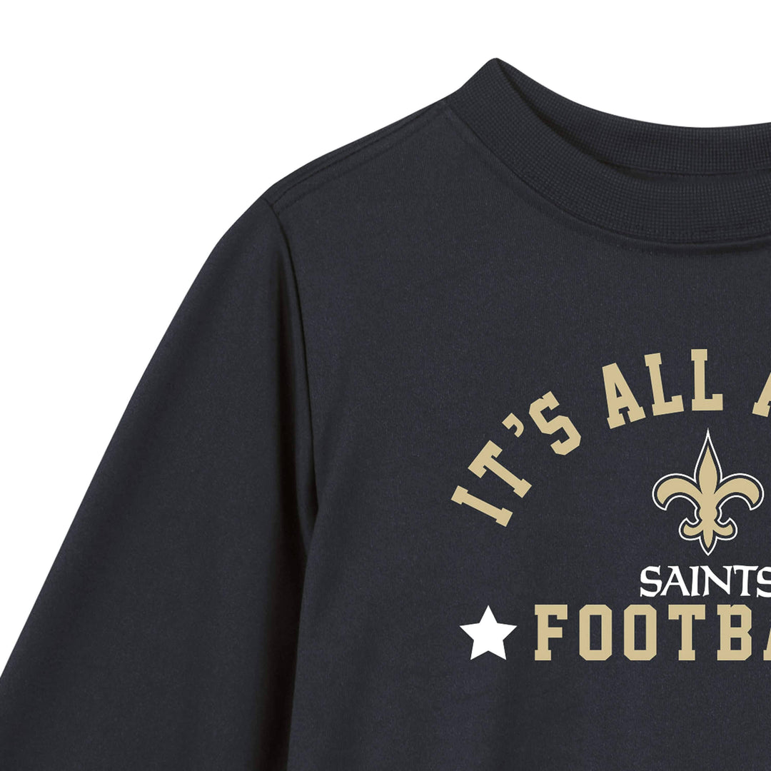 New Orleans Saints Baby & Toddler Boys Long Sleeve Tee Shirt-Gerber Childrenswear