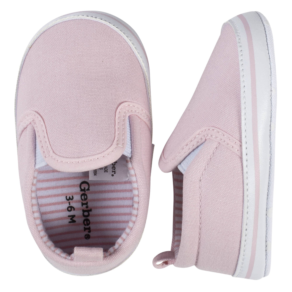 Baby Girls Pink Slip-On Sneaker-Gerber Childrenswear