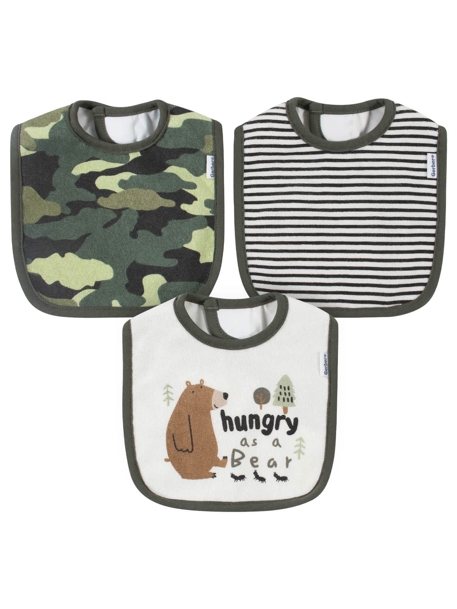 21-Piece Baby Boys Bear Terry Bib, Burpcloth, Mittens, Cap and Bootie Sock Set-Gerber Childrenswear