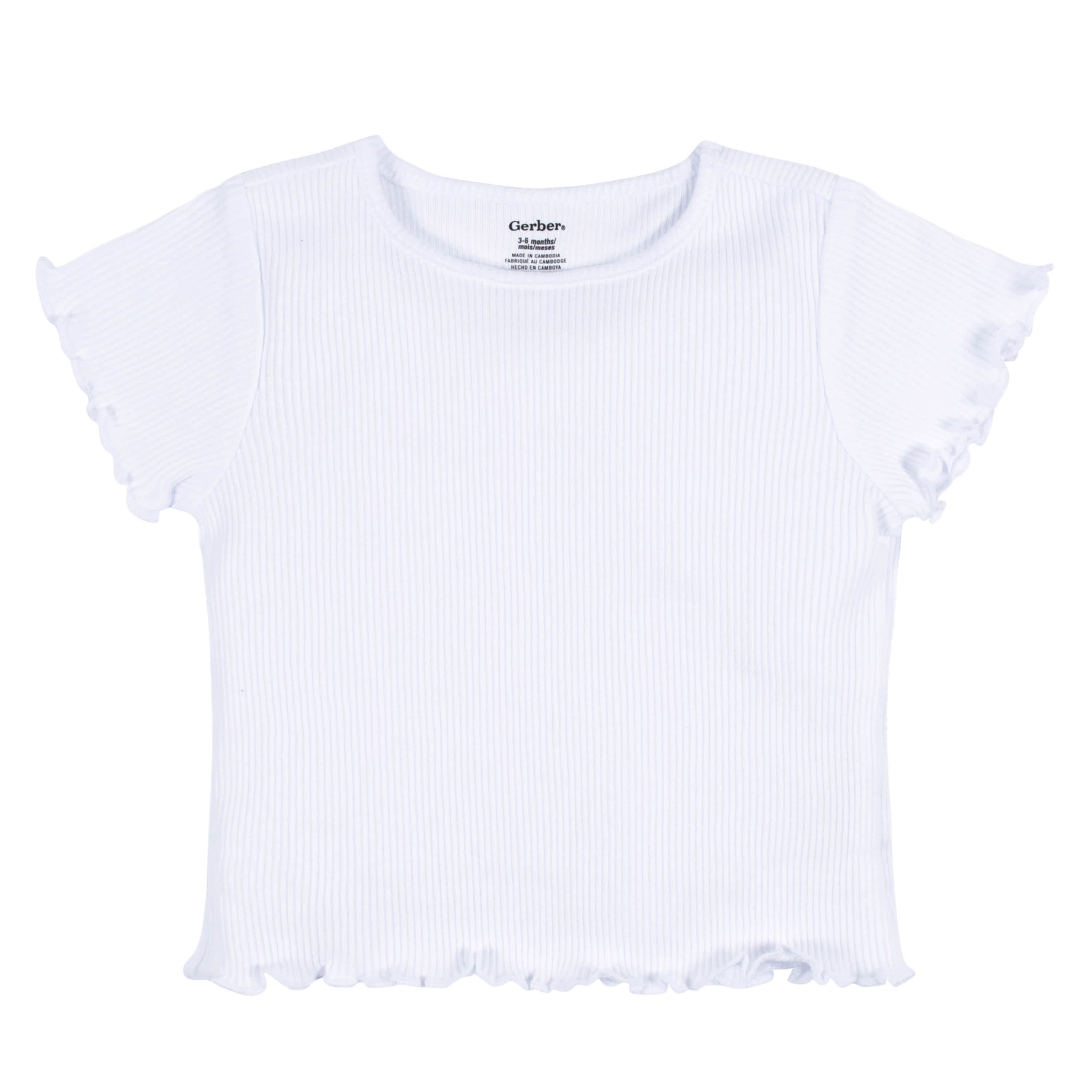 3-Pack Baby & Toddler Girls Sweet Florals Short Sleeve Tees-Gerber Childrenswear