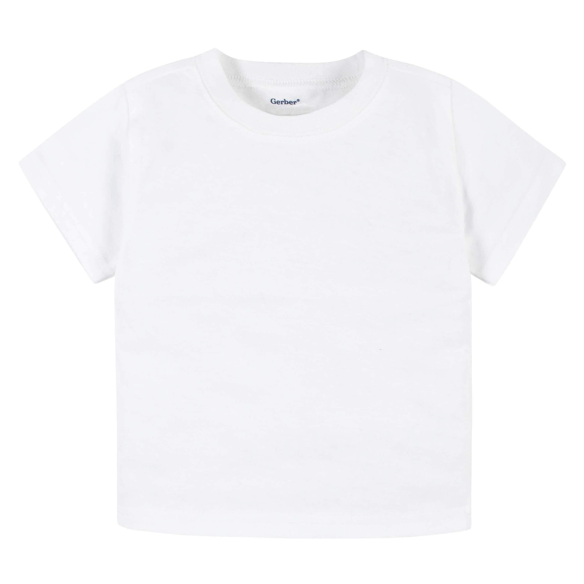 5-Pack Baby & Toddler White Premium Short Sleeve Tees-Gerber Childrenswear