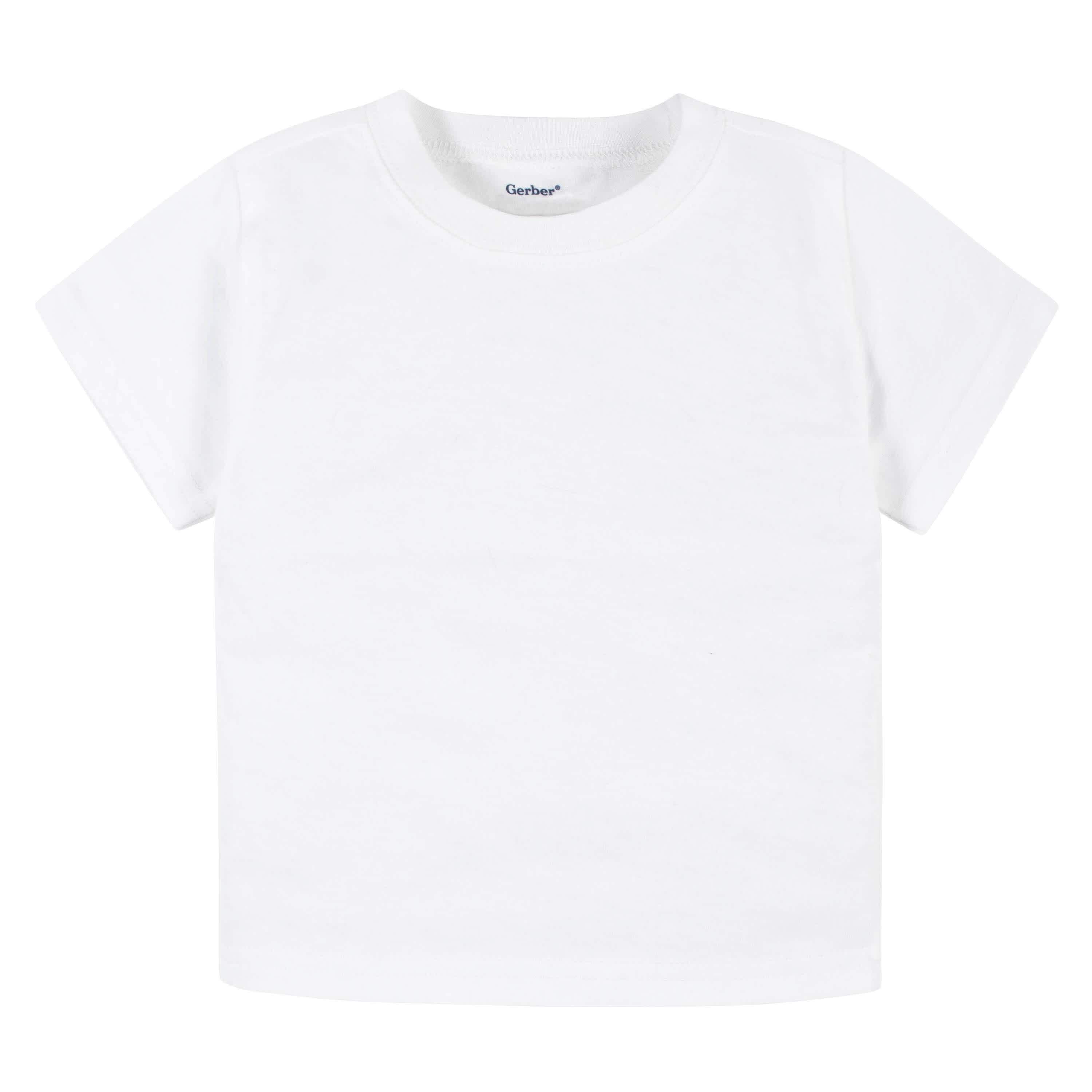5-Pack Baby & Toddler White Premium Short Sleeve Tees-Gerber Childrenswear