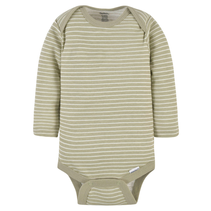 3-Pack Baby Boys Comfy Camo Long Sleeve Onesies® Bodysuits-Gerber Childrenswear