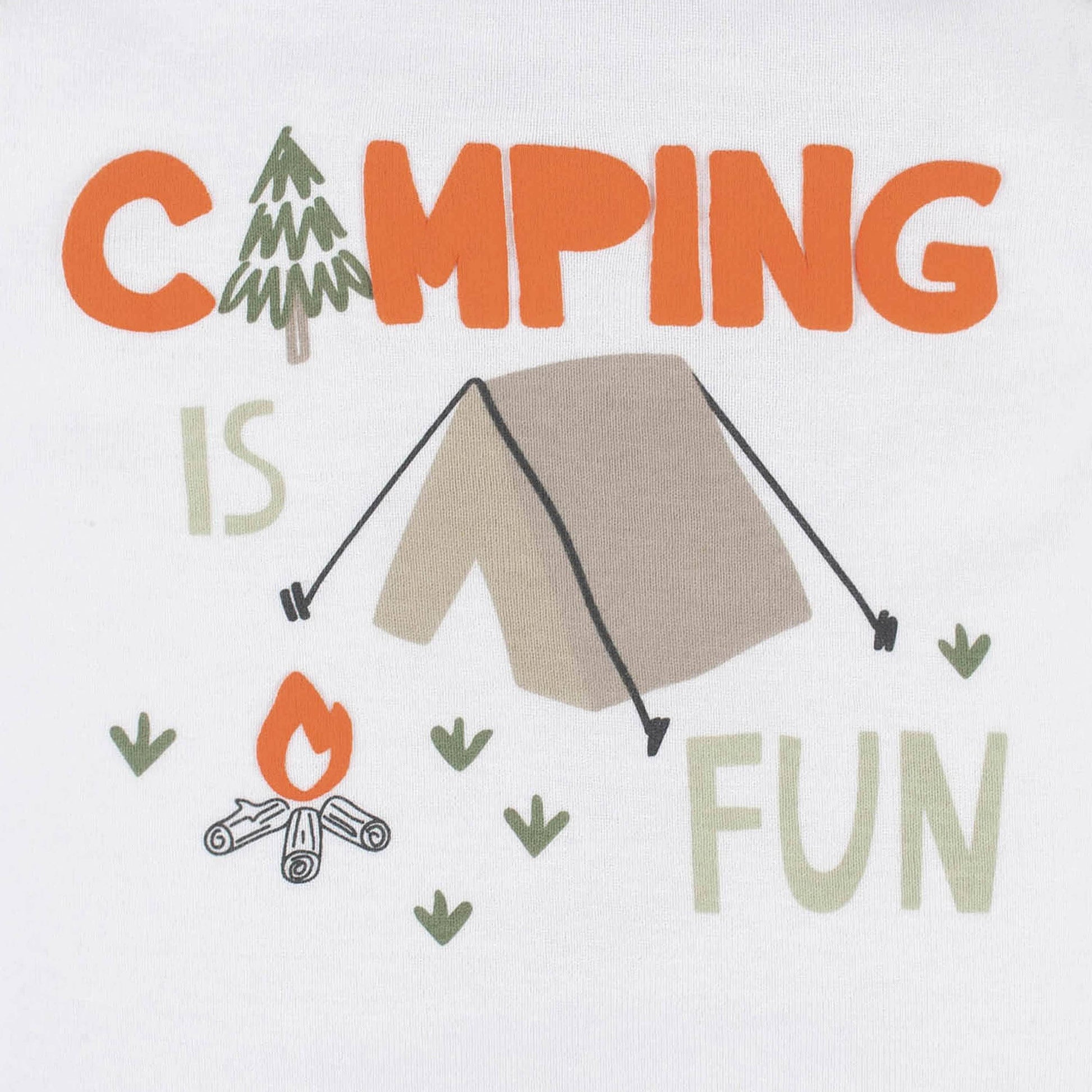 4-Piece Baby Boys Camping Fun Onesies® Bodysuit, Tee, Shorts & Pant Set-Gerber Childrenswear