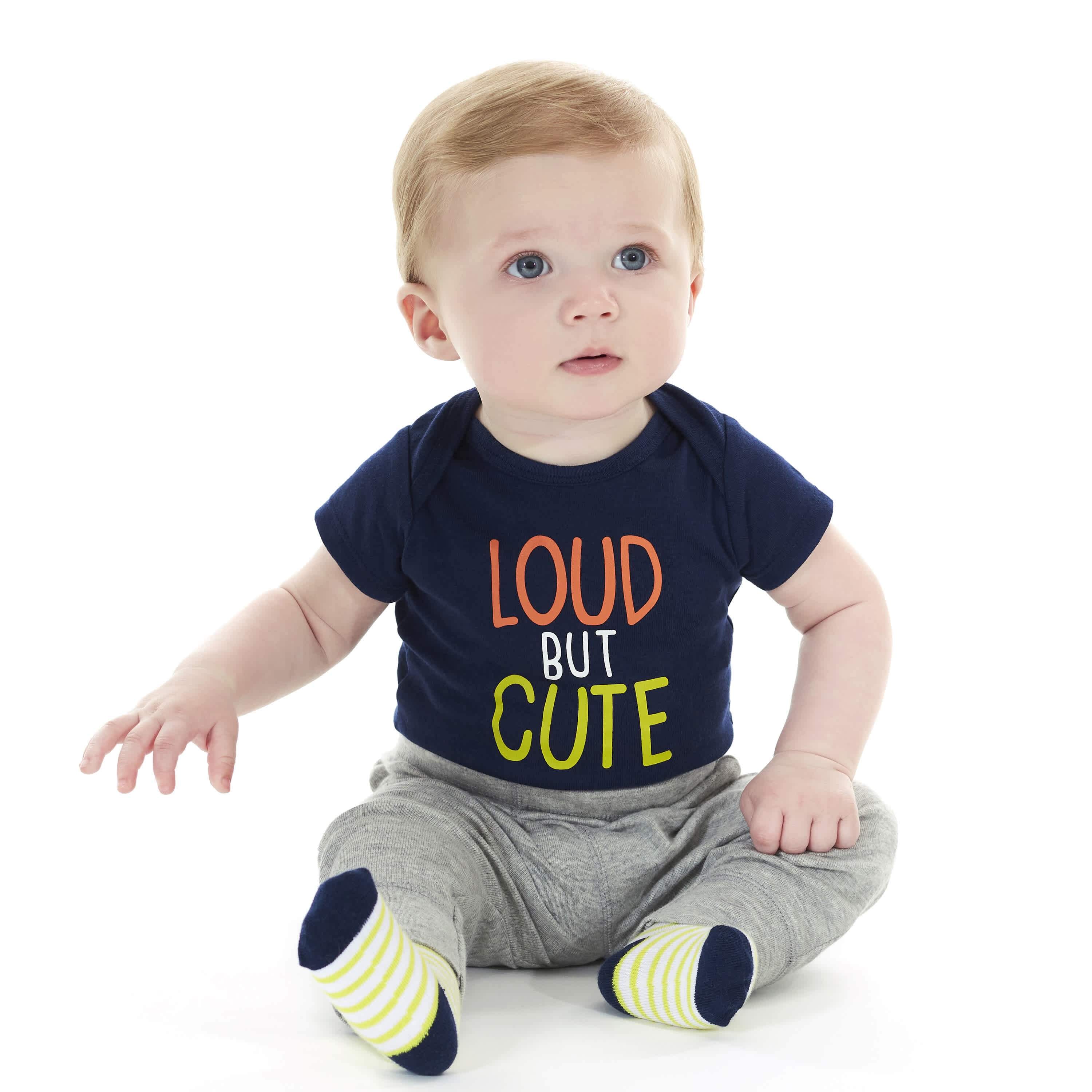 4-Pack Baby Boys Blue Stripes Pants-Gerber Childrenswear