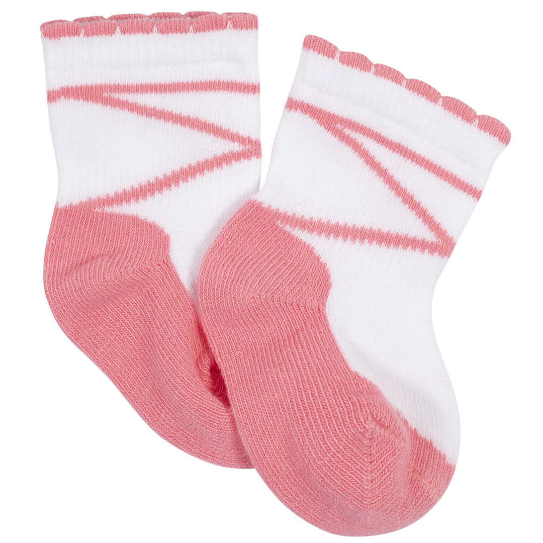 4-Pack Baby Girls Love You Organic Wiggle Proof™ Socks