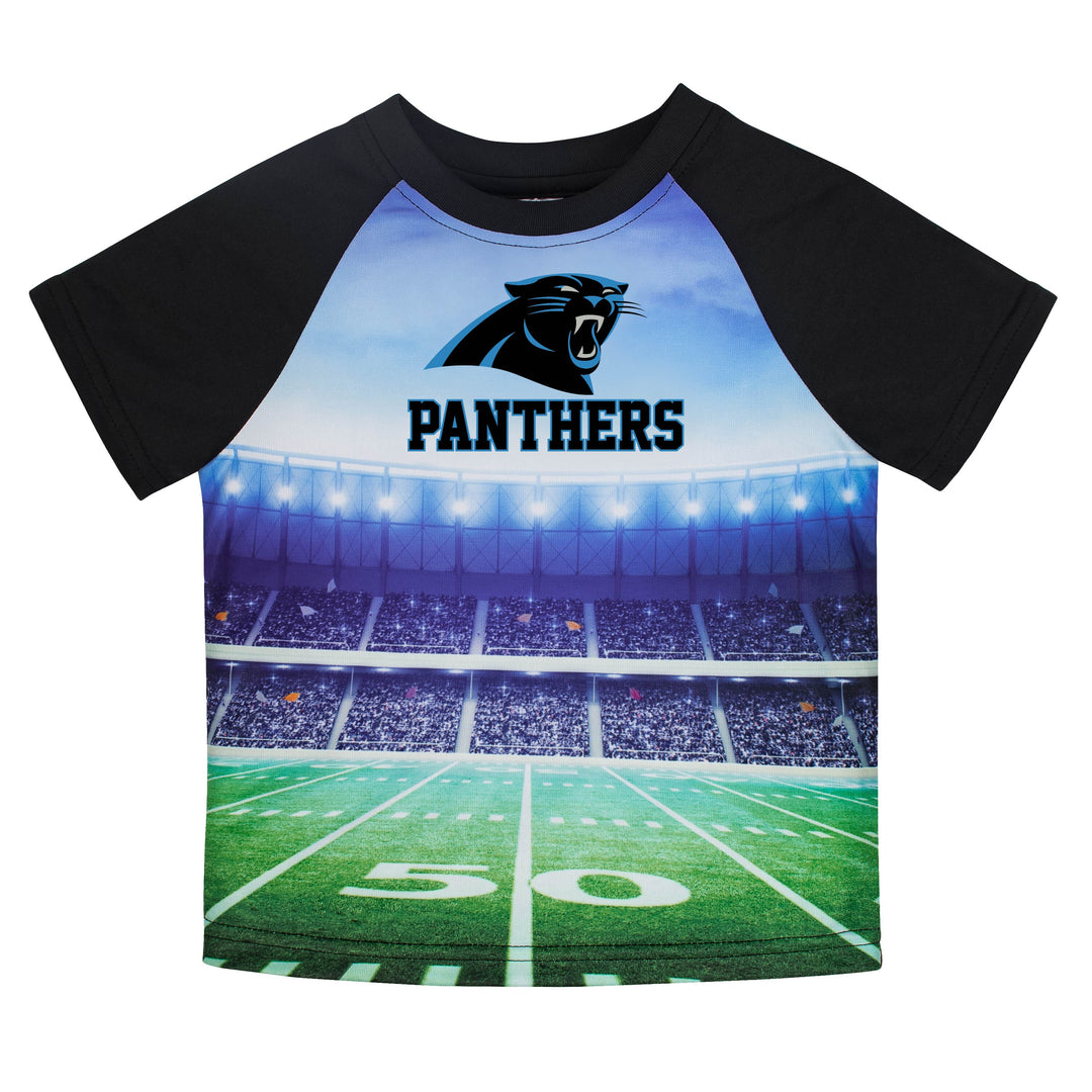 Carolina Panthers Boys Short Sleeve Tee Shirt-Gerber Childrenswear