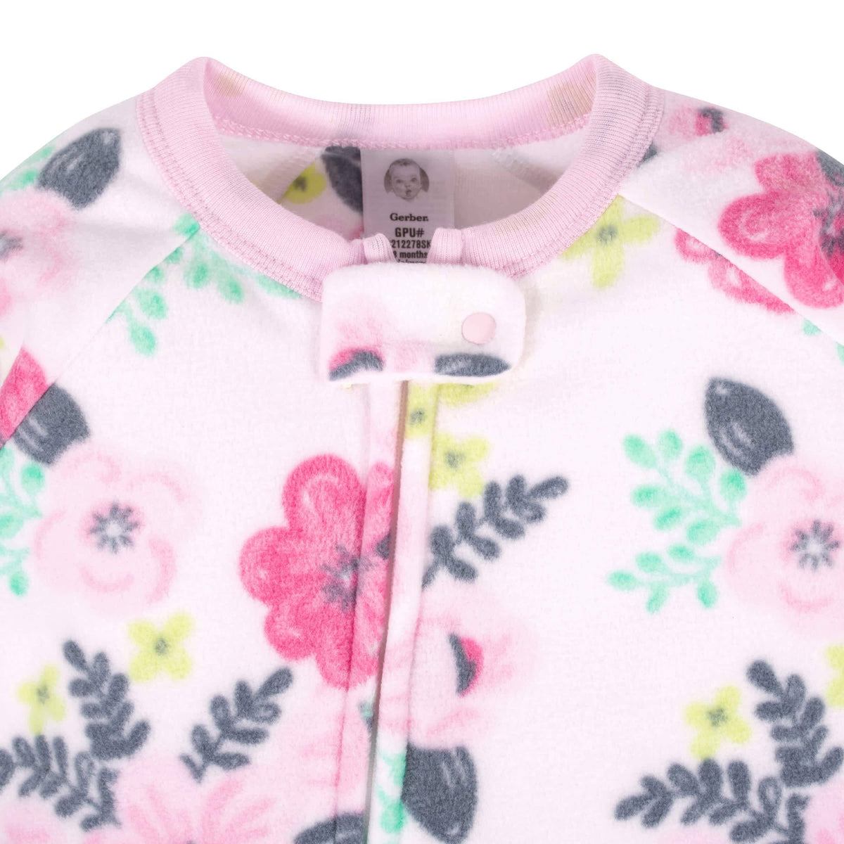 Gerber® 2-Pack Baby Girls Flowers & Koalas Fleece Pajamas-Gerber Childrenswear