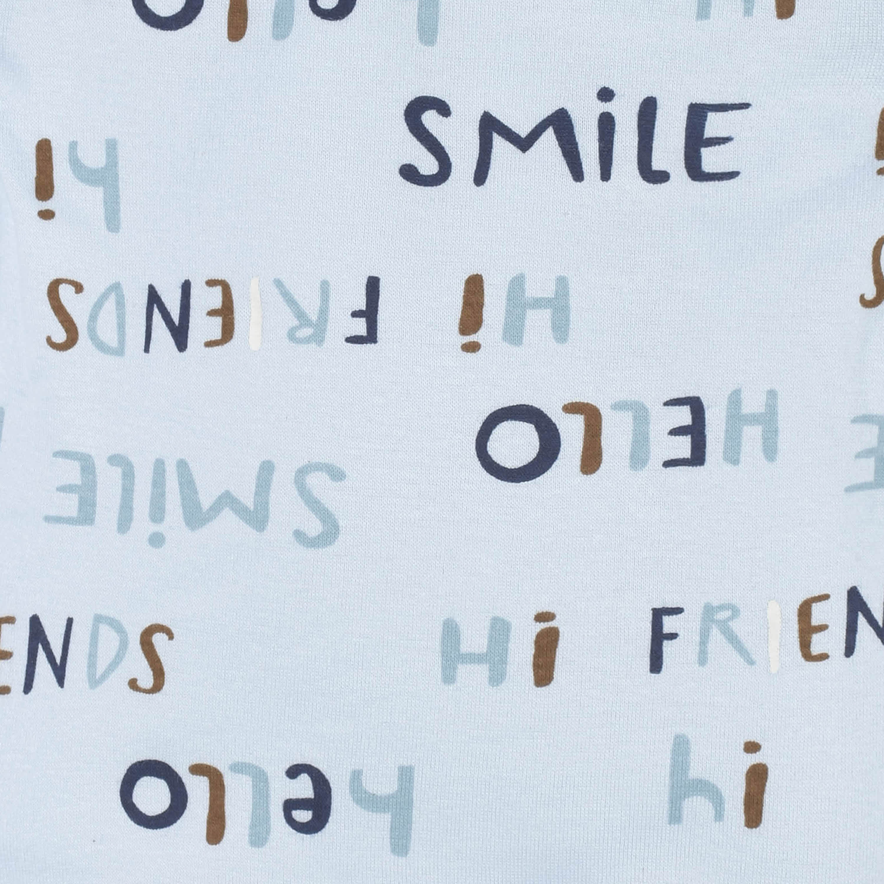 3-Piece Baby Boys Comfy Stretch "Smile" Long Sleeve Shirt, Footed Pant, & Cap Set-Gerber Childrenswear