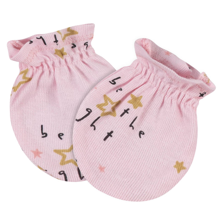 8-Piece Baby Girls Princess Caps & Mittens Set-Gerber Childrenswear