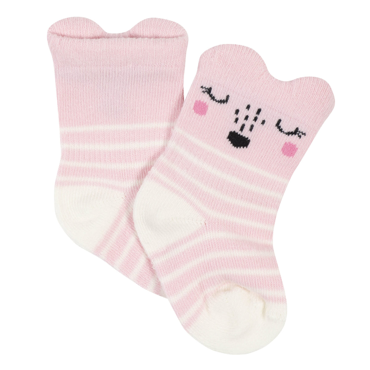 6-Pack Baby Girls Fox Wiggle Proof® Socks