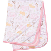 Girls Safari Animals Plush Blanket-Gerber Childrenswear