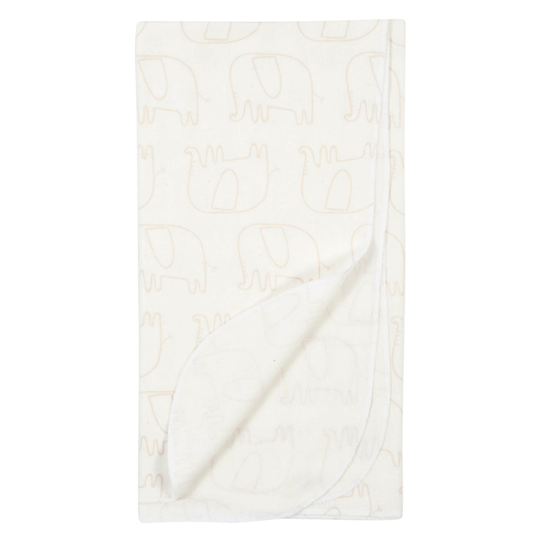 4-Pack Neutral Safari Flannel Receiving Blankets-Gerber Childrenswear