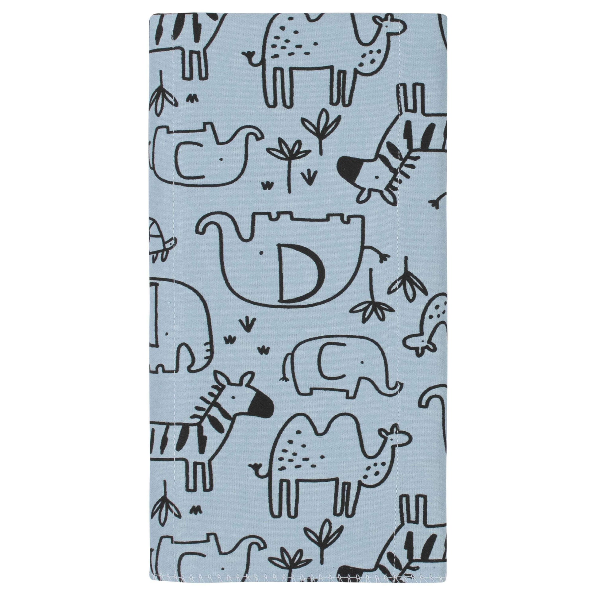 Gerber® 8-Pack Baby Boys Jungle Flannel Burp Cloths-Gerber Childrenswear