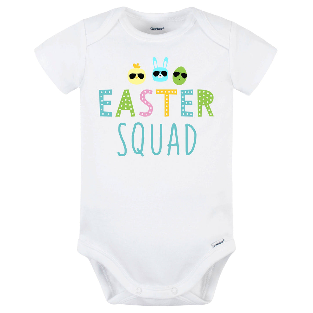 Baby Neutral "Easter Squad" Short Sleeve Onesies® Bodysuit-Gerber Childrenswear