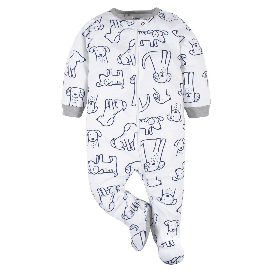 6-Piece Baby Boys Dog Onesies® Brand Bodysuits & Sleep 'n Plays Set-Gerber Childrenswear