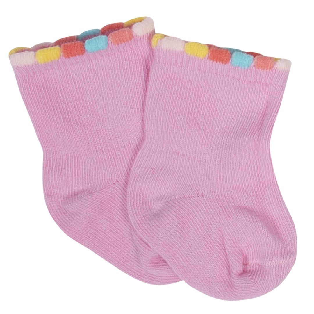 8-Pack Baby Girls' Unicorn Wiggle-Proof® Jersey Crew Socks-Gerber Childrenswear