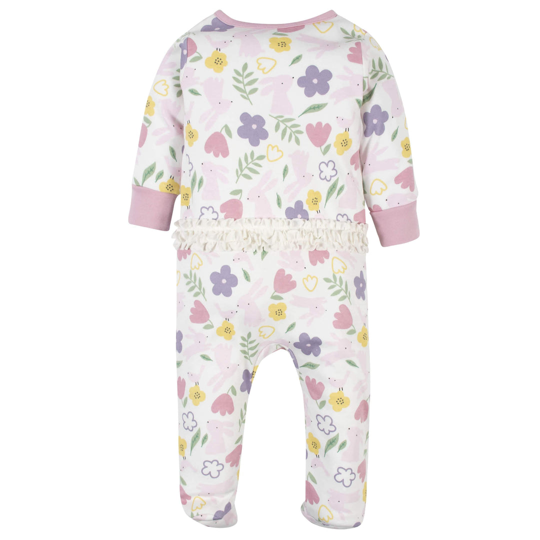 Gerber® Organic 4-Piece Baby Girls Bunny Take-Me-Home Set-Gerber Childrenswear