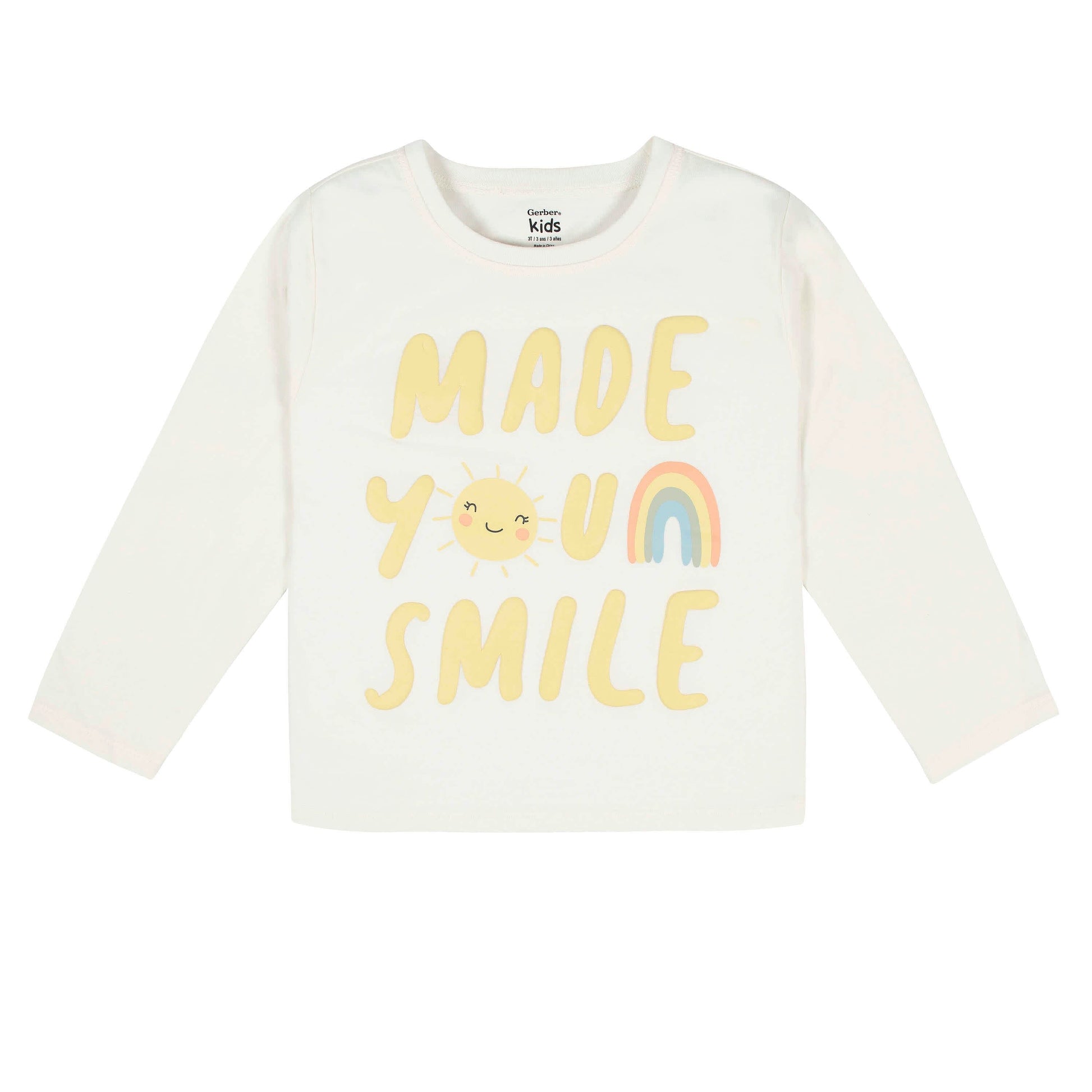 2-Piece Infant & Toddler Girls Mustard Plaid Tee & Skirt Set