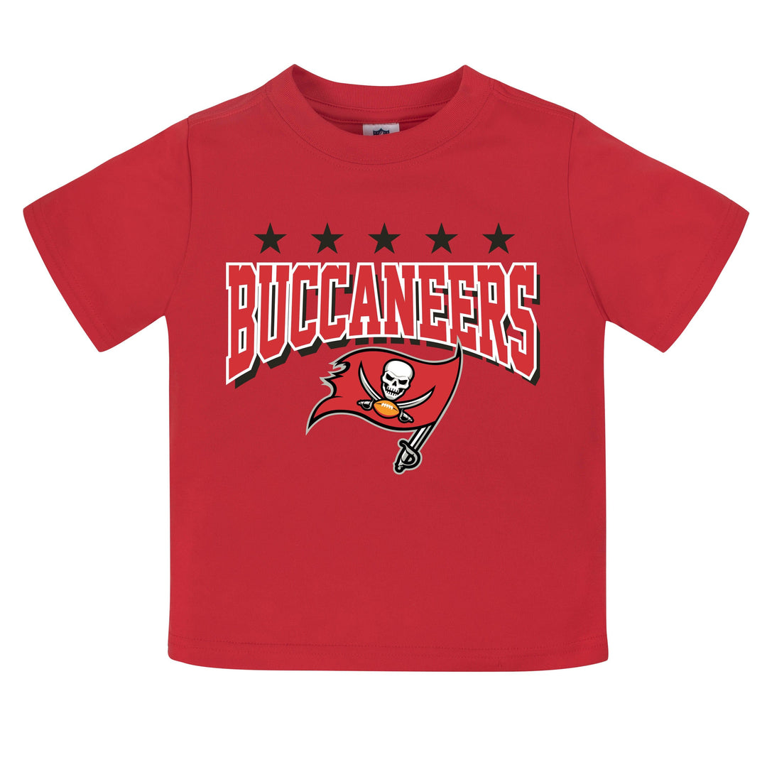 Tampa Bay Buccaneers Boys Short Sleeve Tee Shirt-Gerber Childrenswear