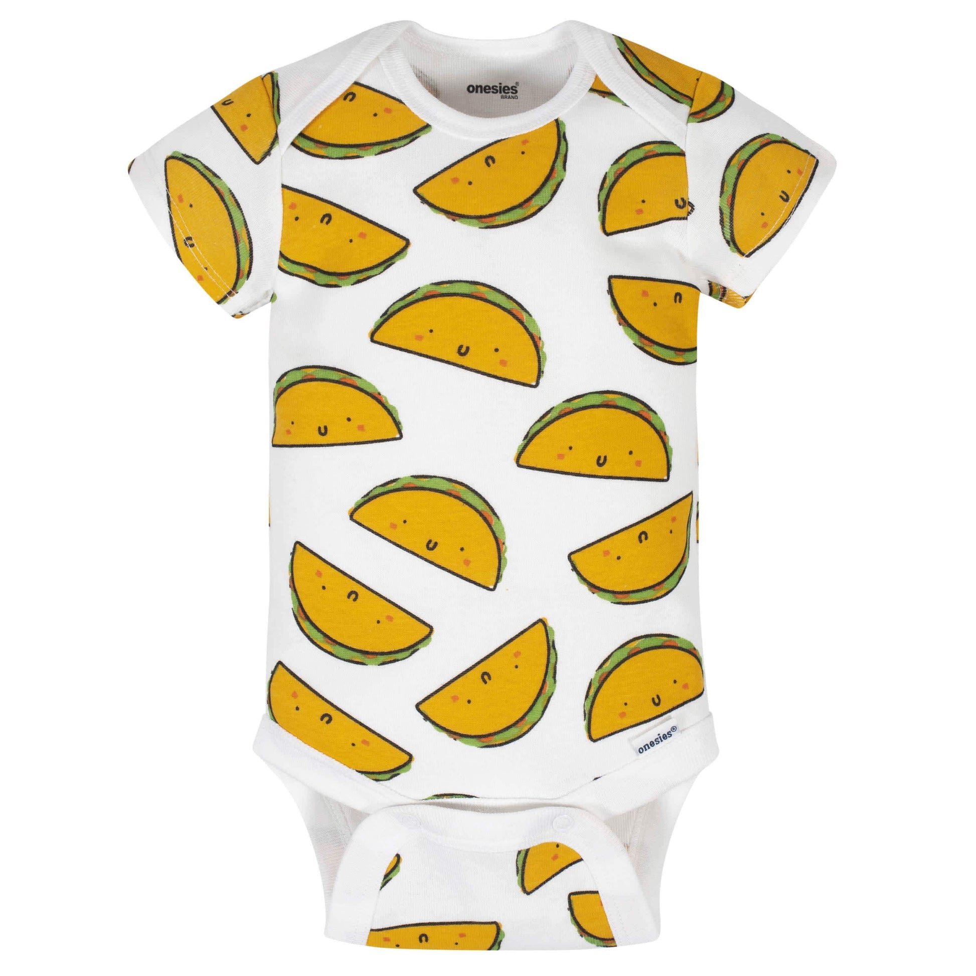 8-Pack Baby Boys Taco Onesies® Brand Bodysuits-Gerber Childrenswear