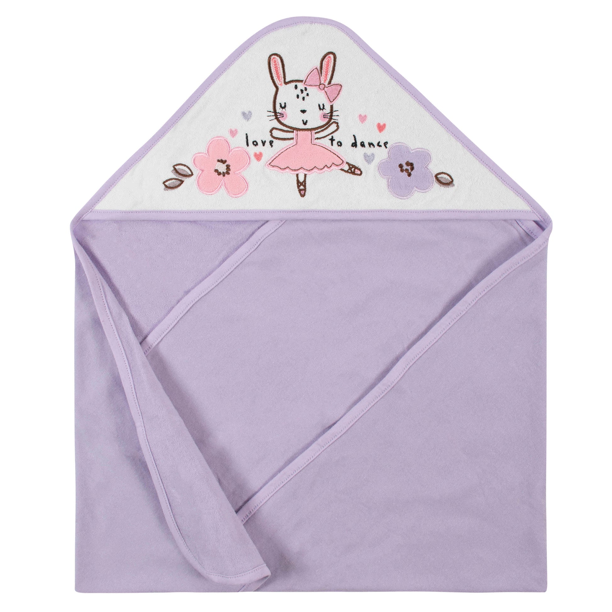 2-Pack Baby Girls Bunny Hooded Towels-Gerber Childrenswear
