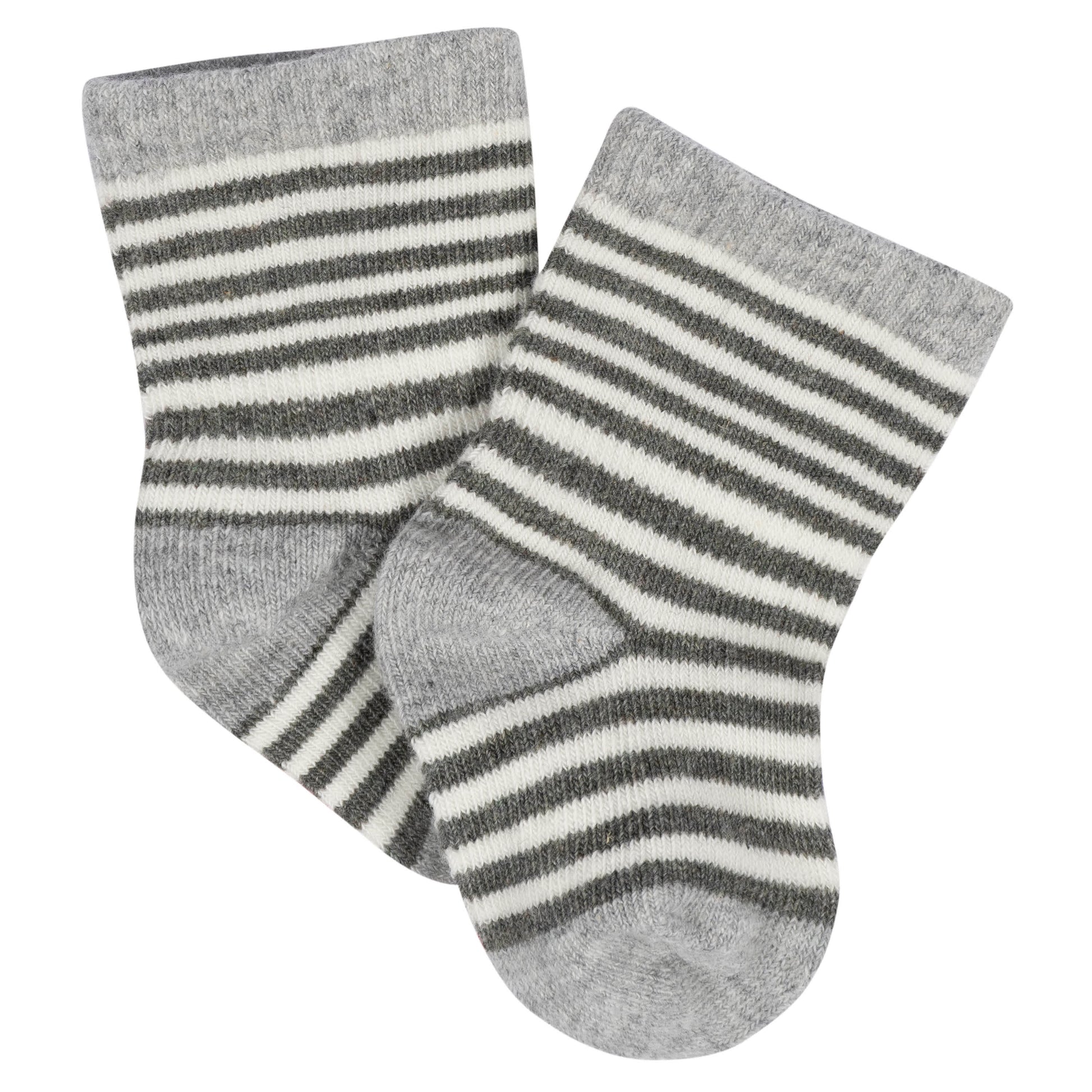 8-Pack Baby Neutral Southwest Jersey Wiggle Proof® Socks