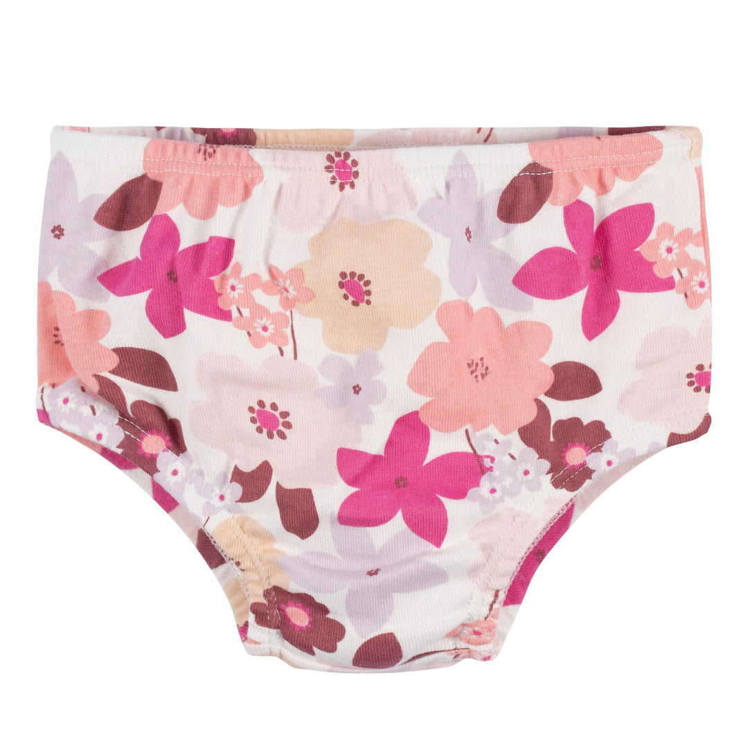 3-Piece Baby & Toddler Girls Cherry Blossom Dress, Diaper Cover & Headband Set