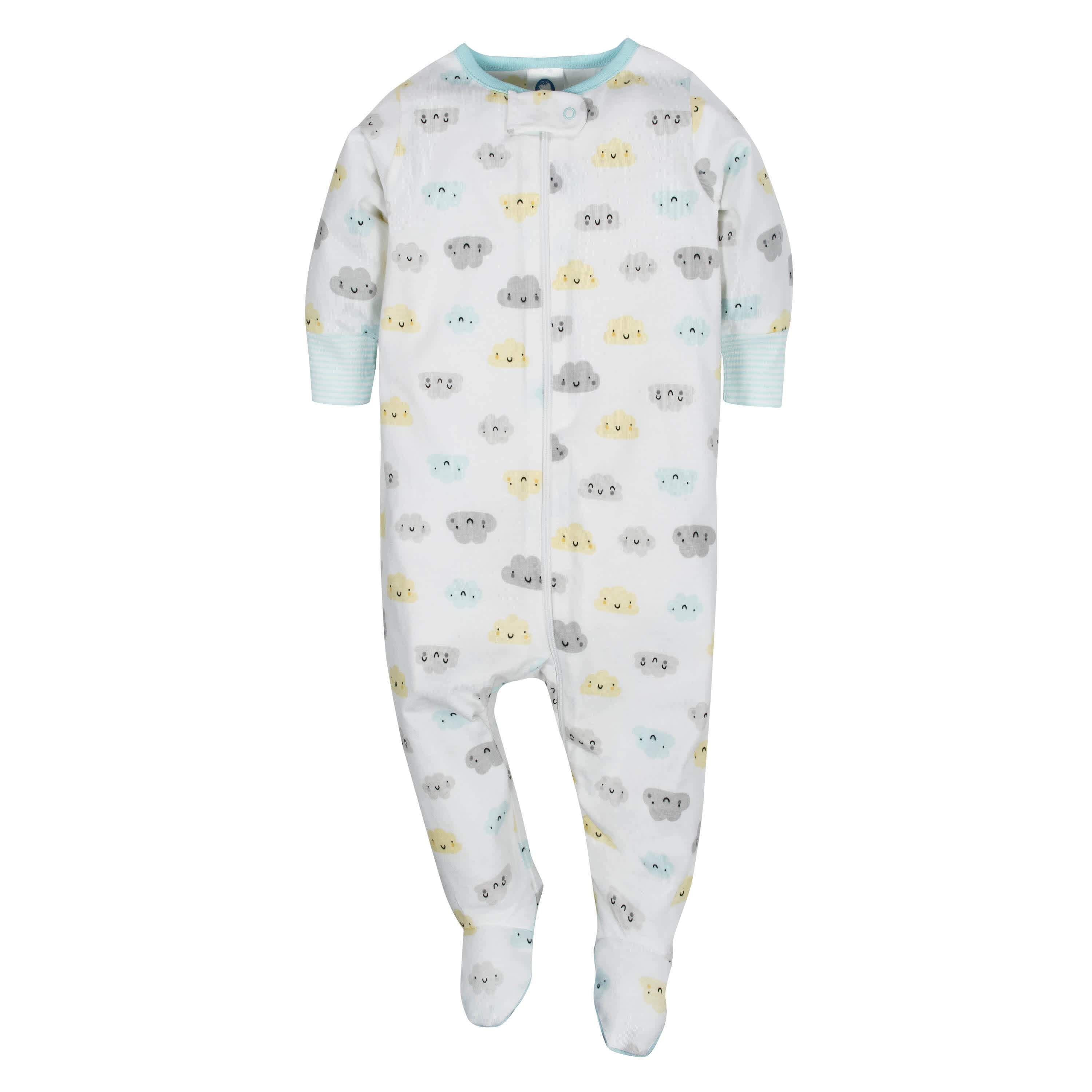 4-Pack Clouds & Elephant Baby Neutral Sleep 'n Plays-Gerber Childrenswear