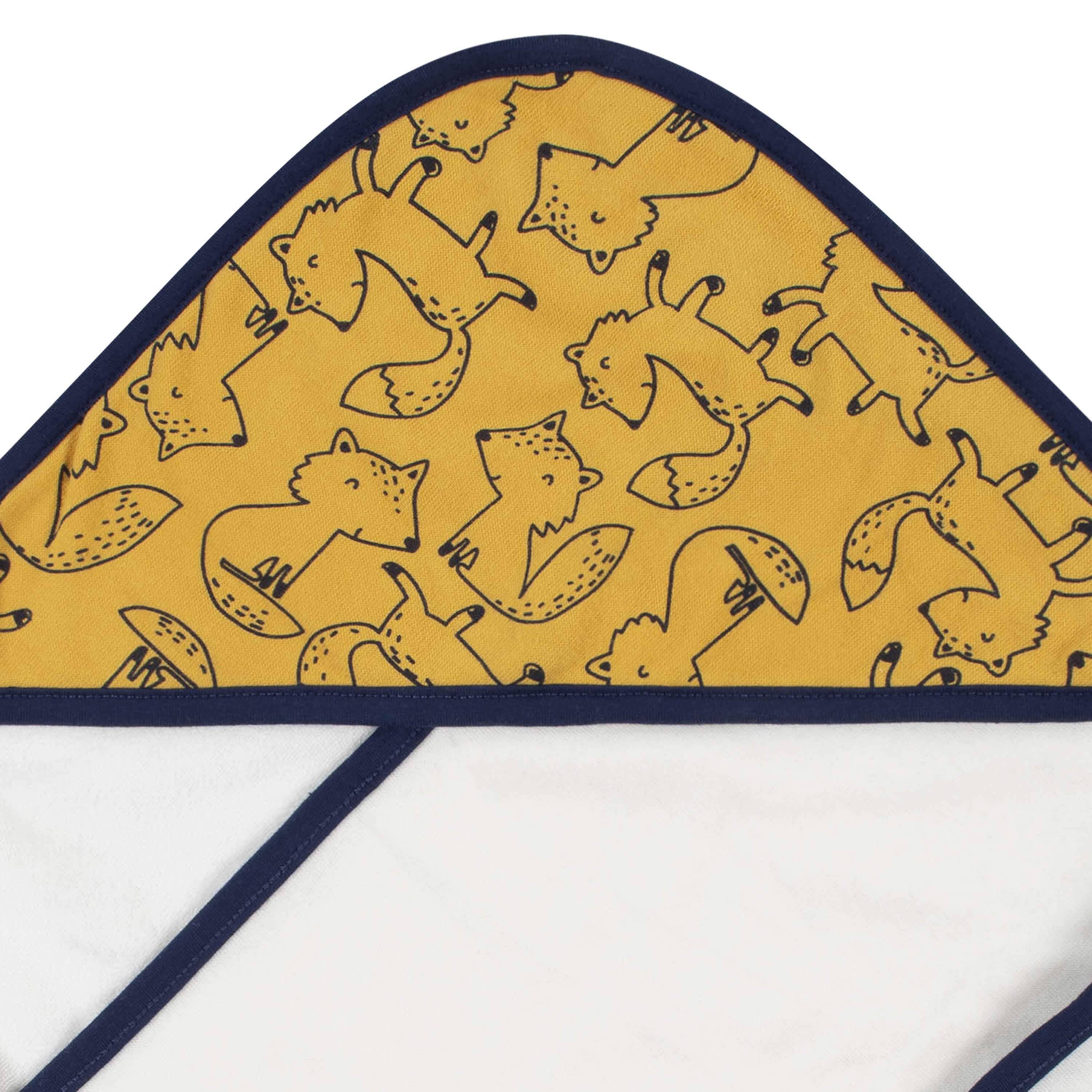 12-Piece Baby Boys Fox Hooded Towels & Washcloths Set-Gerber Childrenswear