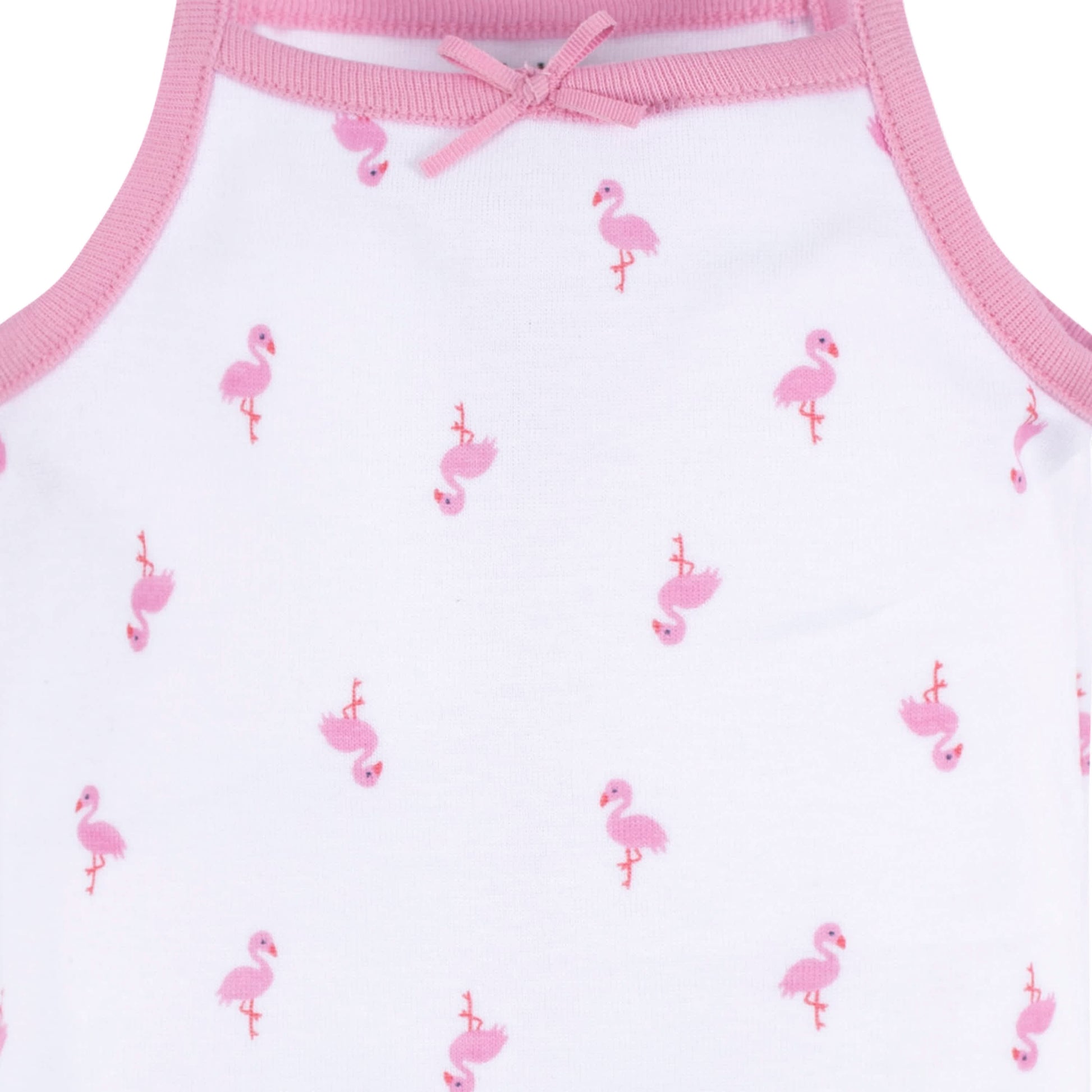 4-Pack Baby Girls Flamingo Fun Sleeveless Onesies® Bodysuits